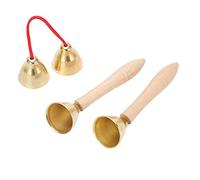 Campana Clangorous Clear Sound, questa campana decorativa a due coppie di due vacche è forte e durevole, Campana sospesa in alluminio ergonomica, queste campane antiche non si sbiadiranno o si deforme