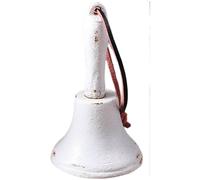 Campana classica a mano in ghisa con corda rossa per arredamento casa stile rust