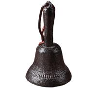 Campana classica a mano in ghisa con corda rossa per arredamento casa stile rust