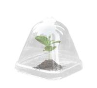 Campana da giardino per piante - Cupola trasparente di protezione per piante | 10 vasi in miniatura con coperchio per isolamento umidità impermeabilizzazione pioggia idratazione coltivazione piantine
