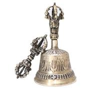 Campana Da Meditazione - Set Dorje 100 G Da 14,5 330 G 10, Campana Tibetana A Mano, Set Buddista Ghanta Vajra Fatto A Mano Con Suono Rilassante Per La Guarigione E La Concentrazione | Decorazion