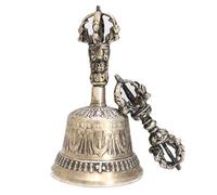 Campana da Meditazione Set Dorje - Oggetti Dharma Campana 'Illuminazione, Campana Dorje Vajra Campana Rituale 'Altare da Meditazione | Oggetti Dharma fatti a mano per la decorazione domestica