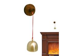 Campana dei commercianti - Avviso di ingresso Porta del Negozio | Campanelli per Porta e Campanelli | Retro Autoadesivo in Legno Campane per Giardino, Ingresso Commerciale, Frigorifero, Cortile