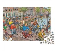 Campana del Ponte del Canale Jordaan ad Amsterdam Puzzle in Legno Impermeabile DIY Puzzles Da 1000 Pezzi Per Adulti Divertenti Giochi Educativi