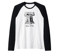 Campana della libertà EST. 1776 Maglia con Maniche Raglan