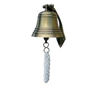 Campana Della Nave Parete Ottone Antico Ø=10cm Sea4You Marittima Decorazione