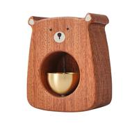 Campana Della Porta | Campaana 'orso In Legno - Figurina Per Animali Con Suono Nitido, Ornamento Decorativo La Scrivania Ragazzi Ragazzii Ragazze Giovani, Una Camppana