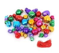 Campana Di Natale 25/50/100/200 pz Perline Sparse In Alluminio Campana Jingle for la Decorazione Del Partito di Festa/Accessori Artigianali FAI DA TE/Decorazione Di Natale(6mm x200pcs,Mix)
