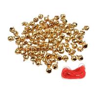 Campana Di Natale 25/50/100/200 pz Perline Sparse In Alluminio Campana Jingle for la Decorazione Del Partito di Festa/Accessori Artigianali FAI DA TE/Decorazione Di Natale(8mm x200pcs,Gold)
