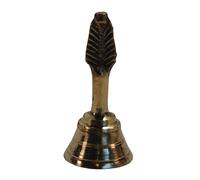 Campana di preghiera Ghanti Tempio indù Pooja Puja tradizionale ottone canto a mano meditazione yoga Dorje Vajra piccolo