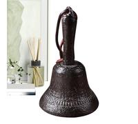 Campana di servizio, campanella di scuola in ghisa, decorazione campanello vintage portatile per suonare attirare l'attenzione servizio, campane per classe ingresso porta d'ingresso