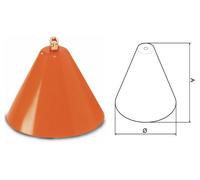 CAMPANA DISERBO LANCIA POMPA IRRORATRICE GETTO VENTAGLIO ROSSO D 22 30635