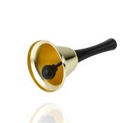 Campana dorata come accessorio da Babbo Natale - Campana di Babbo Natale e campana di Natale - suono extra forte - Babbo Natale e San Nicola