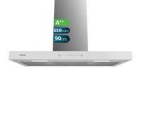Campana extractora Fluxs TT 905500 Ricircolo 90cm controllo gestuale LED