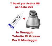 Campana frizione per decespugliatore 7 denti asta ø28mm + Grasso