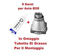 Campana frizione per decespugliatori 9 denti asta ø28mm + Grasso