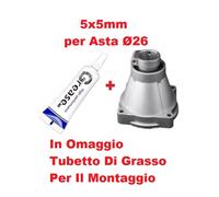 Campana frizione per tagliaerba a innesto quadrato 5x5 asta ø26mm + Grasso