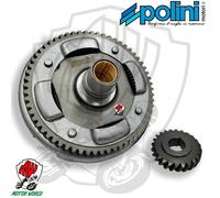 CAMPANA FRIZIONE POLINI RAPPORTI ALLUNGATI 24-61 MODIFICA 130cc VESPA 50 SPECIAL