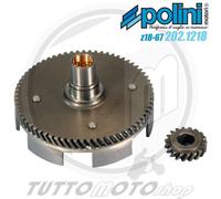 CAMPANA FRIZIONE POLINI z 18-67 DENTI ELICOIDALI VESPA PK 50 S XL RUSH N