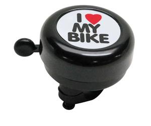 Campana in alluminio P2R I Love My Bike Nero