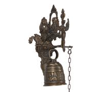 Campana in ottone antico da chiesa a muro parete con angeli monastero Grande