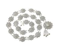 Campana Nappa Donne Catene Del Corpo Afgano Hollow Intagliato Fiore Punk Charms Danza Del Ventre Catene Bohemian Statement Vita Catene, Misura unica, Metallo Metallo Esotico