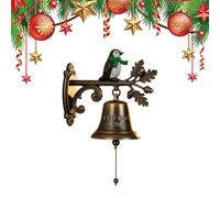 Campana per apertura della porta - Ingresso natalizio di metallo, campana sospesa rustica | Cambiamenti di all'aperto per esterno per negozio di portico per il ristorante, decorazione del suono