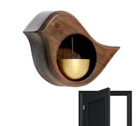 Campana per i commercianti per l'apertura della porta - magneti del frigorifero con riconoscimento, campana per i commercianti di legno | Benvenuto Ceet Black Bell per il giardino dome