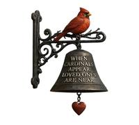 Campana per il | Decorazione da giardino rosso | Campana per la porta d'ingresso - Per i proprietari di casa collezionisti Ranch Cottage Casa Giardino Ingressi Parete Aperto Negozio