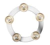 Campana per Piatto Montabile Oro in Acciaio Inox 1 Pz | Bande e Chiese, Design Creativo e Aspetto Unico, Uso Versatile per Musicisti e Principianti