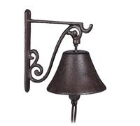 Campana per porta in ghisa Campanella rustica da parete Resistente 20 cm
