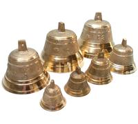 Campana svizzera - varie dimensioni misure con bordo lucido e immagini di santi N. 17 | 155 mm