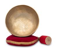 Campana Tibetana 7 Metalli Grande Meditazione 30cm 2800g Set Battacchio Cuscino