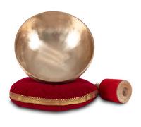 Campana Tibetana 7 Metalli Meditazione Ciotola 26cm Tono DO Battacchio Cuscino