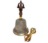 Campana Tibetana Buddista E Set Dorje, Usa questa campana for aiutare la mente a entrare in uno spazio calmo e meditativo for la meditazione, la preghiera, il Reiki, la veglia, la concentrazione, la g