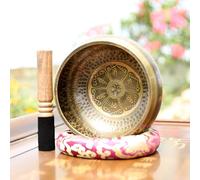 Campana Tibetana, Campana Tibetana Da 6,6 Pollici Con Maglio In Legno E Tappetino, Allevia L'ansia E Aiuta Le Persone Che Soffrono Di Insonnia Ad Aumentare L'energia Positiva