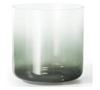 Campana tibetana, Ciotola di cristallo tibetano 432Hz 6 pollici multicolore note multiple con percussore in acrilico e mazza in pelle scamosciata con anello a O(Black green,E note)