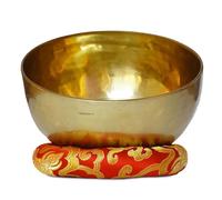 Campana tibetana curativa fatta a mano, per meditazione, yoga, terapia del suono, guarigione spirituale, preghiera, rilassamento della mente e del corpo, buon benessere (15,2 cm)