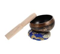 Campana Tibetana da Meditazione in Rame con Battente | Accessori per Meditazione, per Buddisti e Appassionati di Buddhismo, Uso in Soggiorno e Cucina Colore Casuale
