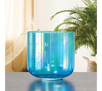 Campana tibetana di cristallo, Comic Light Ciotola tibetana 6" ciano(440hz,F note)