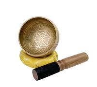 Campana tibetana for yoga, Fiore della vita, 8,9 cm