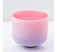 Campana tibetana in cristallo rosa viola da 25,4 cm, 25,4 cm, 25,4 cm, 30,5 cm, per yoga, terapia del suono, allevia lo stress, la meditazione
