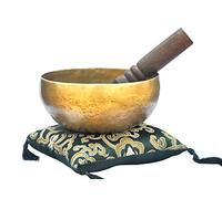 Campana tibetana in metallo battuto a mano, realizzata a mano in Nepal, 15,24 cm