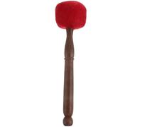 Campana tibetana martello buddismo in legno bastone suono ciotola attaccante meditazione accessorio confortevole PU testa per il relax