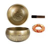 Campana tibetana per massaggio sonoro, yoga, spirituale e antistress, ciotola per yoga a casa, ornamento tibetano