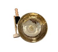 Campana tibetana per meditazione con 7 chakra, chakra sacrale (Swadhisthana), design con martello a cuscino, campana tibetana