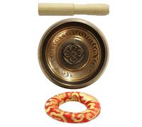 Campana tibetana per meditazione e consapevolezza, realizzata a mano per resistenza e durata, design compatto con suono potente, ideale per la preghiera, lo yoga e il raggiungimento 'armonia