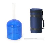 Campana Tibetana Portatile In Cristallo Trasparente, Ciotola Da 7 Pollici 432Hz, Con Custodia For Il Trasporto, Percussore In Acrilico, For Meditazione E Sollievo Dallo Stress, Consapevolezza(E Note)