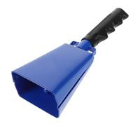 Campanaccio 2 pezzi Campanaccio con manico for partite di calcio Campanelli da tifo Corno soffiaggio rumoroso in metallo blu