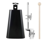 Campanaccio Con Bacchetta Per Batteria Morsetti Per Batteria Staffa di Montaggio Cowling Morsetti di espansione Percussioni Rack per batteria Cowbell Con Morsetto